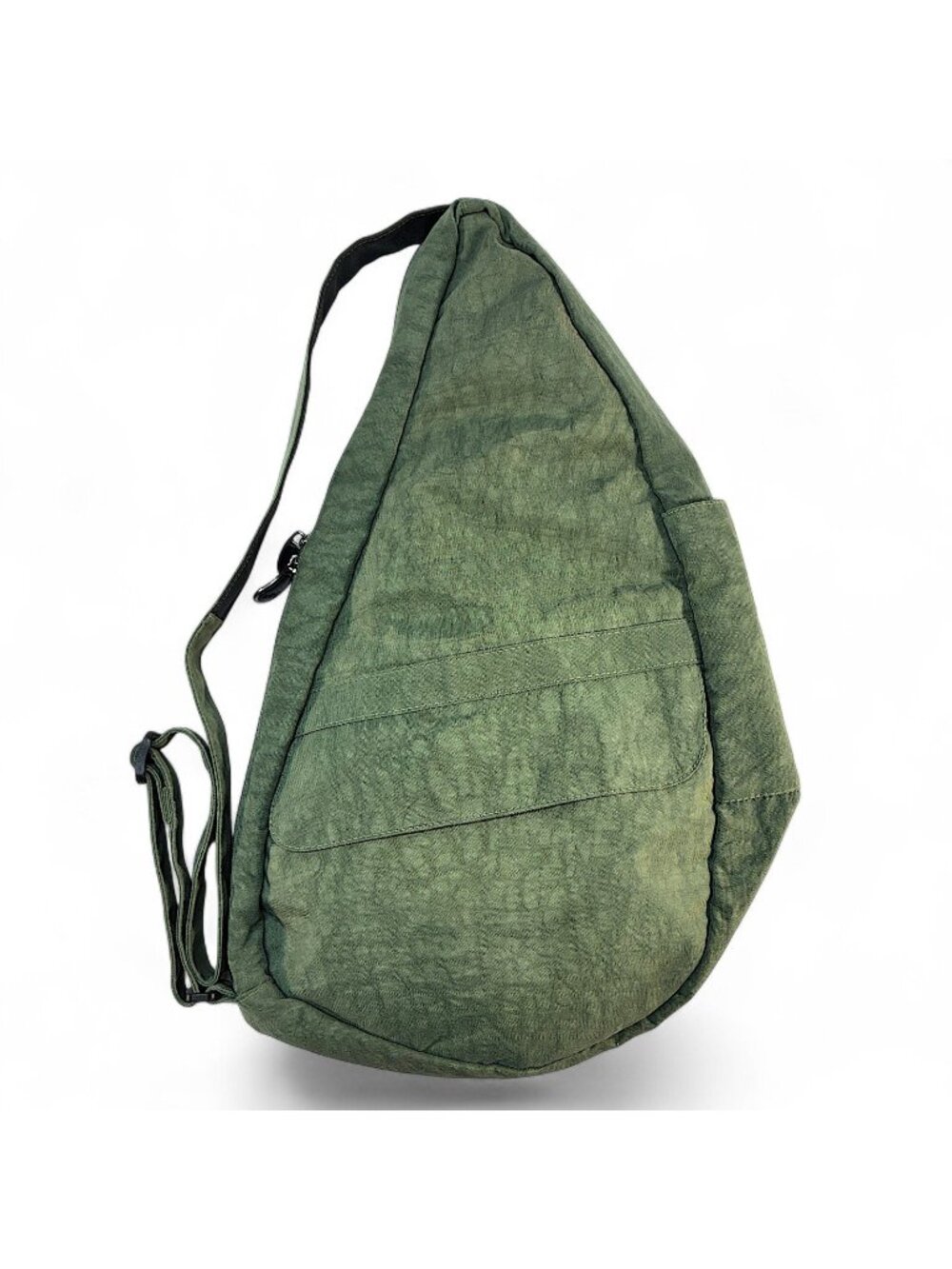 AmeriBag Healthy Back Bag Olive Green Nylon Sling Crossbody Shoulder Tote